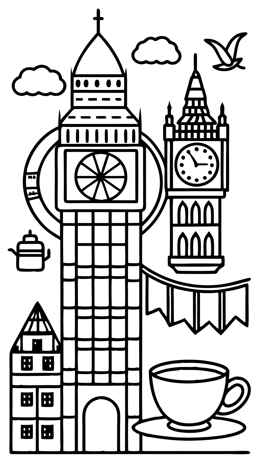 british coloring pages